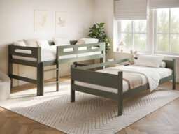 Flair Elijah Detachable Wooden Bunk Bed Green - thumbnail 3