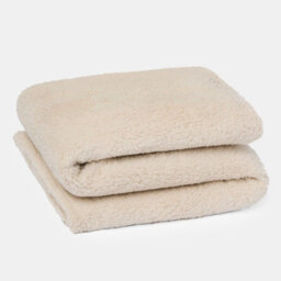 Ohs Teddy Fleece Blanket Large Throw Over Bed, Natural - 150 X 200Cm - thumbnail 3