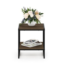 Walplus Camnus Contemporary End Table For Living Rooms, French Oak Grey Finish - thumbnail 6