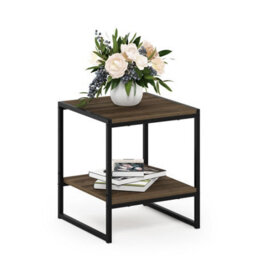 Walplus Camnus Contemporary End Table For Living Rooms, French Oak Grey Finish - thumbnail 5