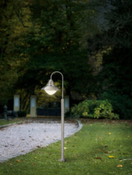 2 Pack Ip44 Outdoor Wall Lights - Stainless Steel Opal Fisherman Design With 60W E27 Lamps - thumbnail 4