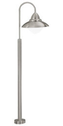 2 Pack Ip44 Outdoor Wall Lights - Stainless Steel Opal Fisherman Design With 60W E27 Lamps - thumbnail 5