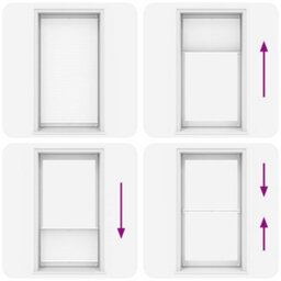 Walplus White Plisse Blind 110X200Cm Pleated Blind - thumbnail 6