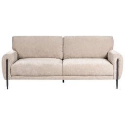 Beliani Sofa 3 Seater Skaro Chenille Beige - thumbnail 1