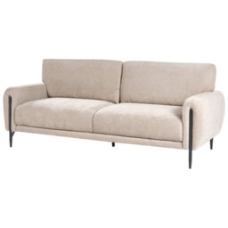 Beliani Sofa 3 Seater Skaro Chenille Beige - thumbnail 4