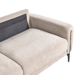 Beliani Sofa 3 Seater Skaro Chenille Beige - thumbnail 8