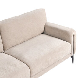 Beliani Sofa 3 Seater Skaro Chenille Beige - thumbnail 7
