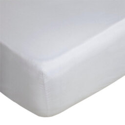 Belledorm 400 Thread Count Egyptian Cotton Fitted Sheet White (Superking) - thumbnail 2
