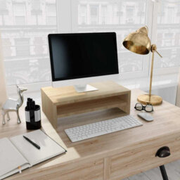Walplus Monitor Stand Sonoma Oak 42X24X13 Cm Engineered Wood - thumbnail 1