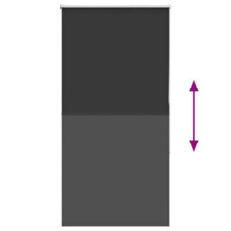 Walplus Black Blackout Roller Blind 75X130 Cm, Fabric Width 70.7 Cm Polyester - thumbnail 5