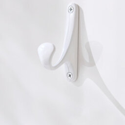 Sobuy Fhk36-W, Wall Coat Rack Wall Shelf Wall Panel Wardrobe Panel With 4 Hooks High Gloss,white,w100Xd21.5Xh70 - thumbnail 8