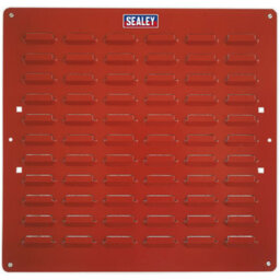 2 Pack Red Louvre Wall Mounted Storage Bin Panel - Durable 500 X 500mm Warehouse Tray - thumbnail 3