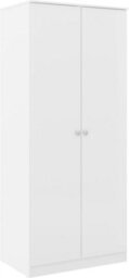 2 Door Wardrobe Denver White Gloss Bedroom Storage - thumbnail 1