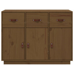 Berkfield Sideboard Honey Brown 100X40X75 Cm Solid Wood Pine - thumbnail 6