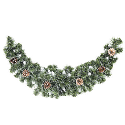 Snowtime 90Cm Snow King Fir Swag W/144 Tips/5 Cones
