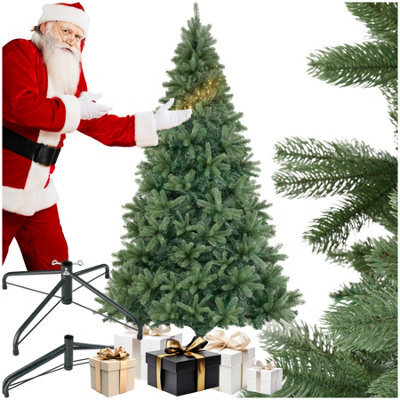 Tectake Christmas Tree Prancer - Artificial Tree In Green, Injection Moulded Needles - 210 Cm - Green - image 1