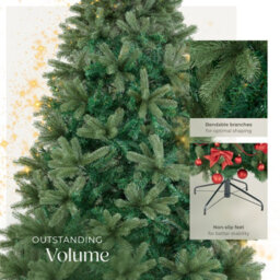 Tectake Christmas Tree Prancer - Artificial Tree In Green, Injection Moulded Needles - 210 Cm - Green - thumbnail 3