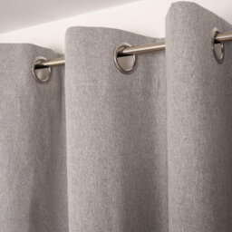 OHS Woven Texture Pair Of Curtains, Grey - 90 X 90 - thumbnail 3