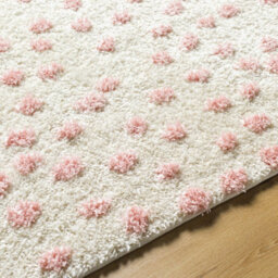 Hekuba Modern Shaggy Beige Pink Area Rug-200Cm X 275Cm - thumbnail 4