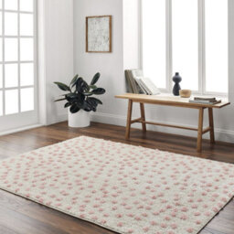 Hekuba Modern Shaggy Beige Pink Area Rug-200Cm X 275Cm - thumbnail 3
