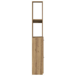 Walplus Bathroom Cabinet Artisan Oak 25X25X170 Cm Engineered Wood - thumbnail 5