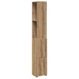 Walplus Bathroom Cabinet Artisan Oak 25X25X170 Cm Engineered Wood - thumbnail 2