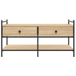 Berkfield Stylish Coffee Table Sonoma Oak 99X50X50 Cm Engineered Wood - thumbnail 6