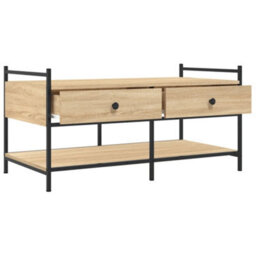 Berkfield Stylish Coffee Table Sonoma Oak 99X50X50 Cm Engineered Wood - thumbnail 5