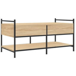 Berkfield Stylish Coffee Table Sonoma Oak 99X50X50 Cm Engineered Wood - thumbnail 8