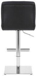 Lamboro Deluxe Allegro Real Leather Bar Stool, Adjustable Height, Weighted Base, Kitchen Bar Stool, Black - thumbnail 5