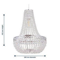 First Choice Lighting Set Of 2 Marino Chandelier Style Pendant Lightshades - thumbnail 7