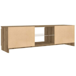 Berkfield Tv Cabinet With Led Lights Artisian Oak 120X30X36 Cm Engineered Wood - thumbnail 9