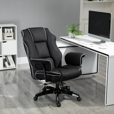 Vinsetto High Back Office Chair With Height Adjustable, Reclining, Black - image 1