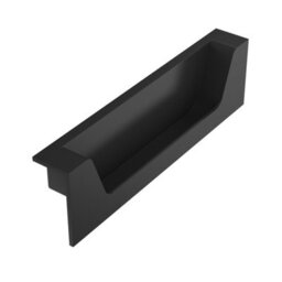 FNX Bathrooms Black Rectangle Overflow Insert Plastic Bathroom Basin Sink Hole Cover - thumbnail 2