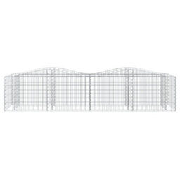 Berkfield Arched Gabion Raised Bed 200X50X50 Cm Galvanised Iron - thumbnail 3