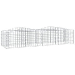 Berkfield Arched Gabion Raised Bed 200X50X50 Cm Galvanised Iron - thumbnail 2
