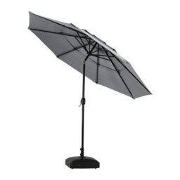 Thehotsale 3-Tier 3M Parasol Garden Patio Umbrella With Push Button Tilting And Crank Sun Shade No Base - thumbnail 4