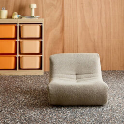 Sweeek - Children's Armchair In Textured Boucle Fabric Beige 63X67X45 Cm - Sokol Kid - thumbnail 4