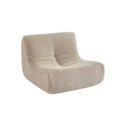 Sweeek - Children's Armchair In Textured Boucle Fabric Beige 63X67X45 Cm - Sokol Kid - thumbnail 2