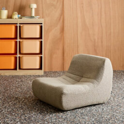 Sweeek - Children's Armchair In Textured Boucle Fabric Beige 63X67X45 Cm - Sokol Kid - thumbnail 1