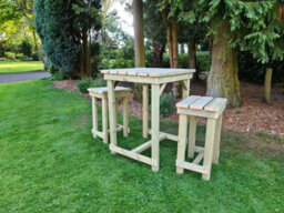 Churnet Valley Garden Furniture Ltd Churnet Valley Butchers Bar Set - thumbnail 2
