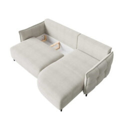 Sycylia Modern Corner Sofa Bed With Sleeping Function Pine Wood Frame Chipboard Structure 244X165Cm Blue Right - thumbnail 4