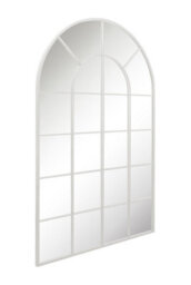 Mirroroutlet The Arcus White Framed Arched Window Leaner/wall Mirror 190Cm X 120Cm - thumbnail 3