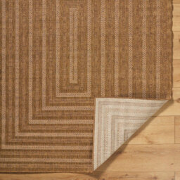 Livabliss Pismo Beach-Modern Brown Tan Yellow Graphic In- & Outdoor Jute-Look Rug 160 X 213 Cm Easy Care, Non Shedding - thumbnail 4