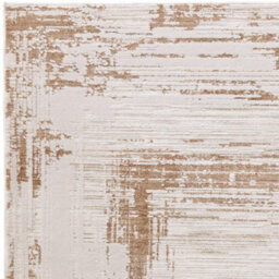 Furniturebox Uk Strata Gold & Cream Sketched Border Rug 200X300 - thumbnail 3