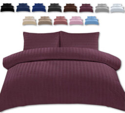 TheWhiteWater Limited Duvet Cover Set Seersucker Single/double/king/super King Bedding Set - Duvet Cover + Matching Pillowcase - Purple