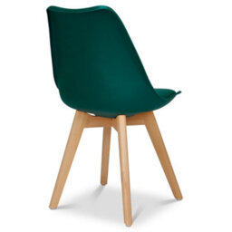 Bravich Rocco Tulip Dining Chair - Dark Green - Set Of 4 - thumbnail 6