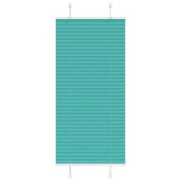 Berkfield Pleated Blind Petrol Green 60X150 Cm Fabric Width 59.4 Cm Polyester