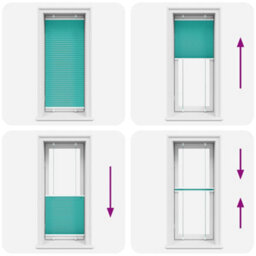 Berkfield Pleated Blind Petrol Green 60X150 Cm Fabric Width 59.4 Cm Polyester - thumbnail 5