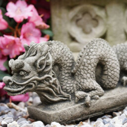 Burgess Feng Shui Dragon Stone Statue Oriental Chinese Asian Dragons Outdoor Garden - thumbnail 4